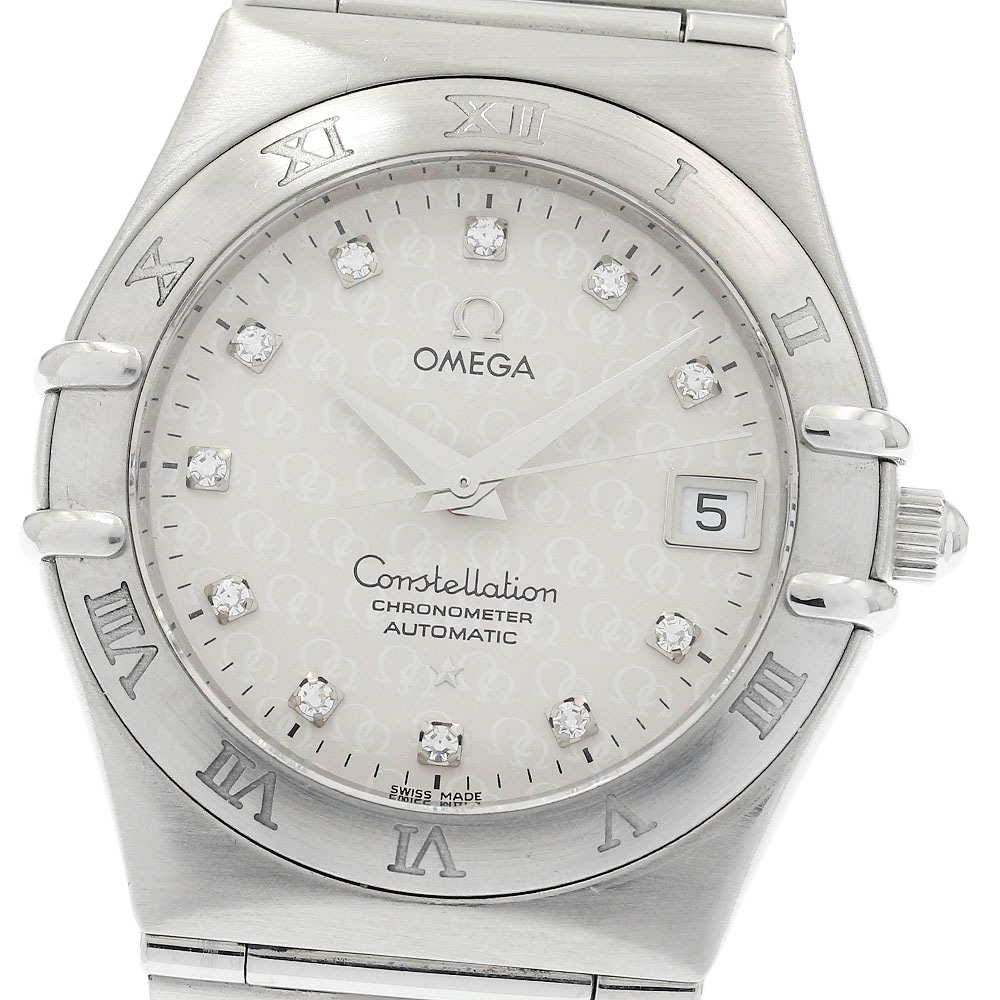 オメガ OMEGA 1504.35 コンステレーション 50周年 デイト 11Pダイヤ 自動巻き メンズ 保証書付き_942585【中古】