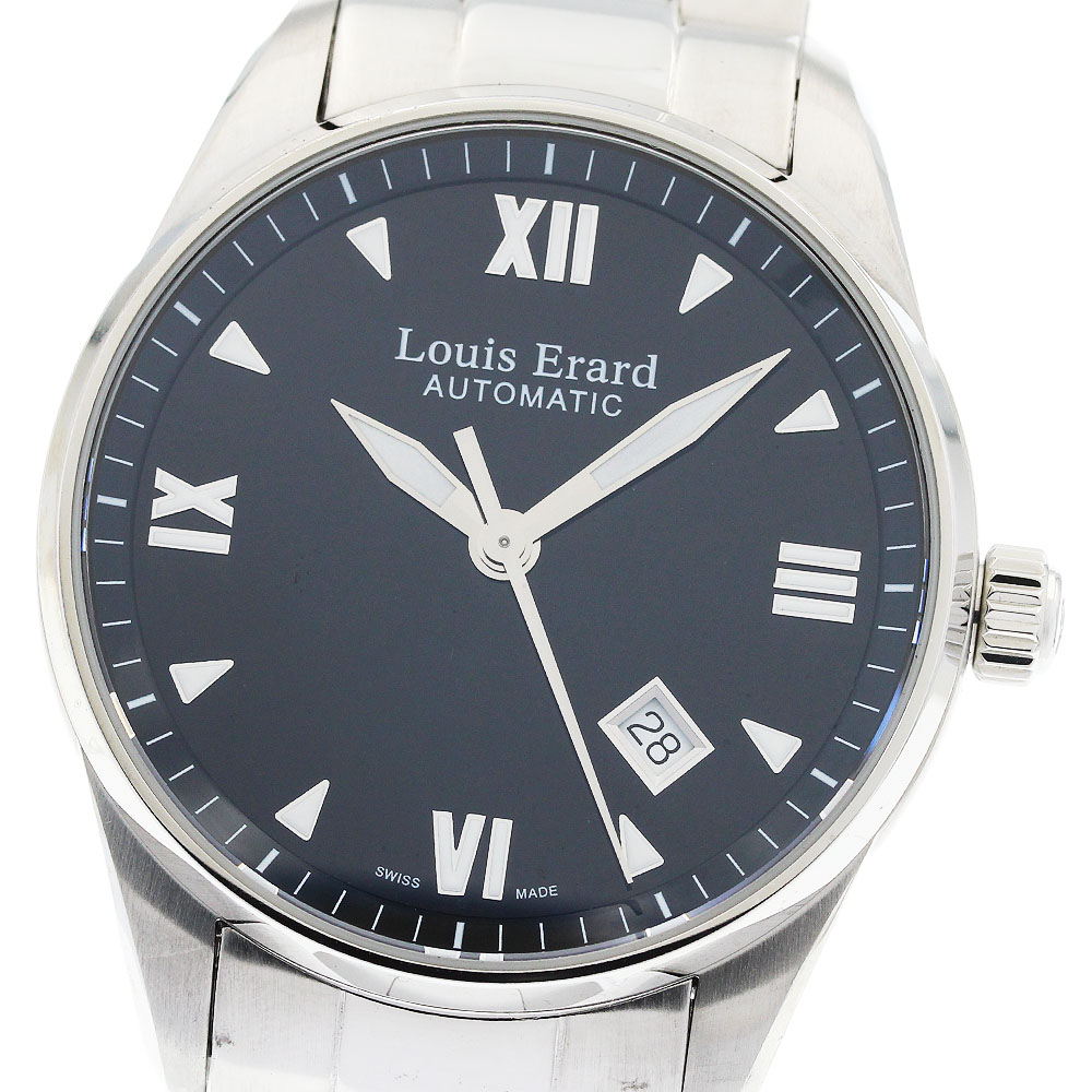 ルイ・エラール Louis Erard 69101 AA02 M ヘリテージ デイト 自動巻き メンズ 美品 _957245【中古】