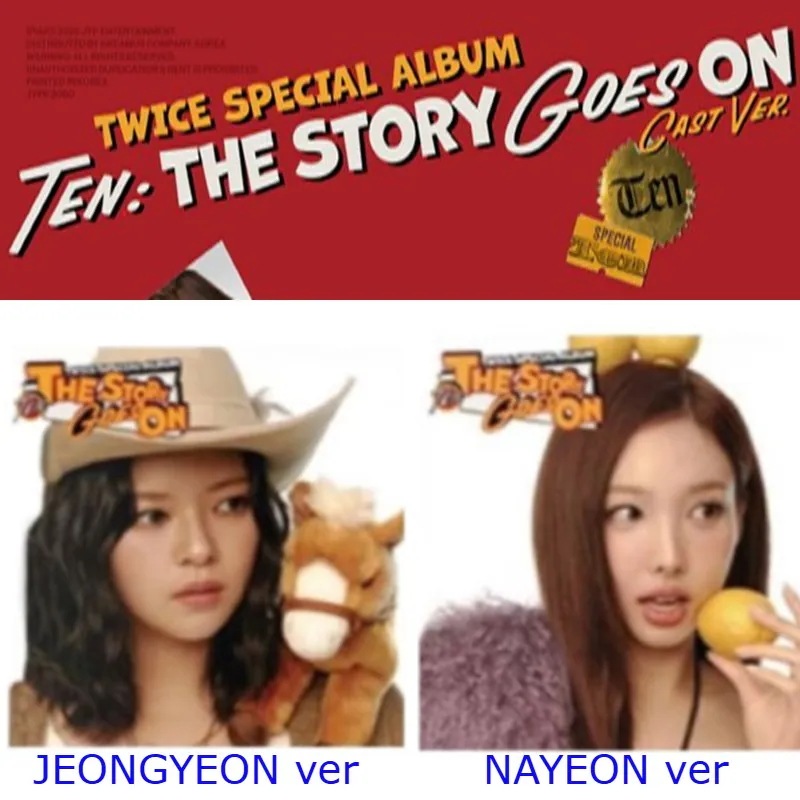 [MEGA] [2種セット] (NAYEON ver., JEONGYEON ver.) CAST Ver.TWICE Special Album [TEN: The Story Goes On] 韓