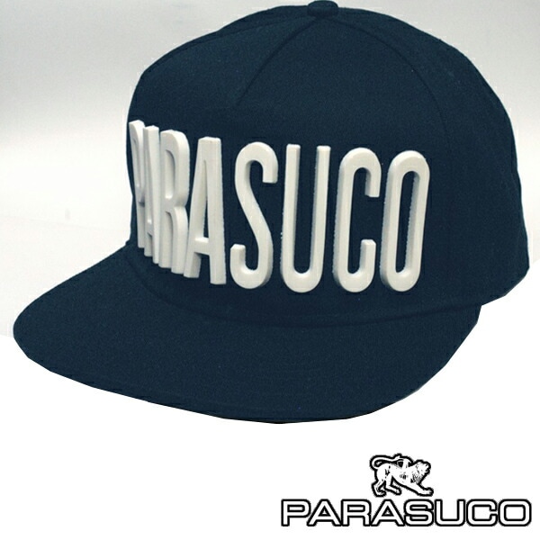 セール カナダ発 プレミアム ブランド パラスコ スナップバック キャップ ブラック PARASUCO メンズ レディース SNAP BACK CAP インポート カジュアル ブランド LAセレブ
