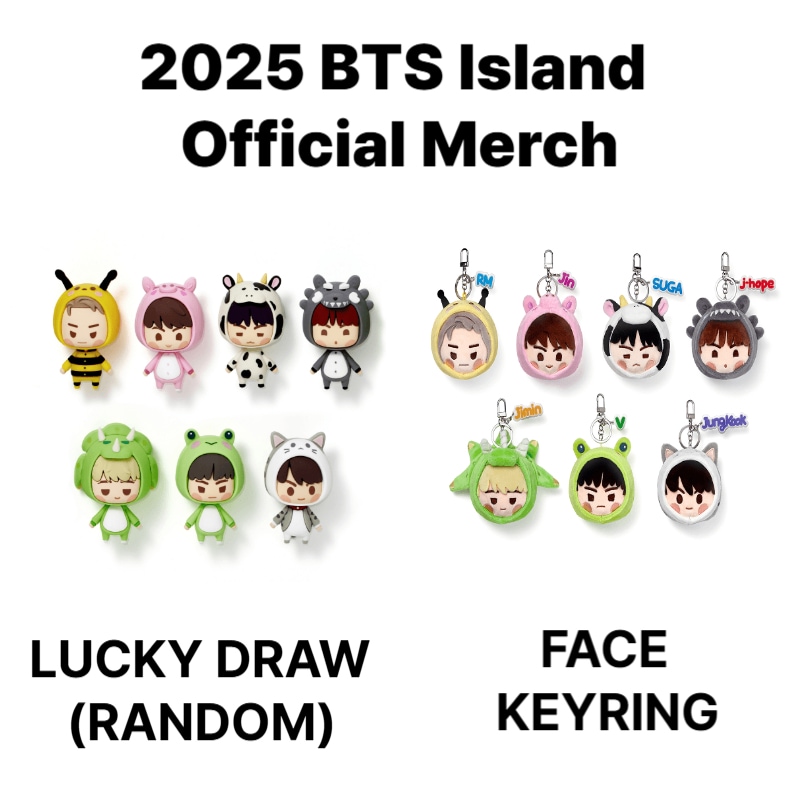 BTS 2025 ISLAND FACE KEYRING 7種セット