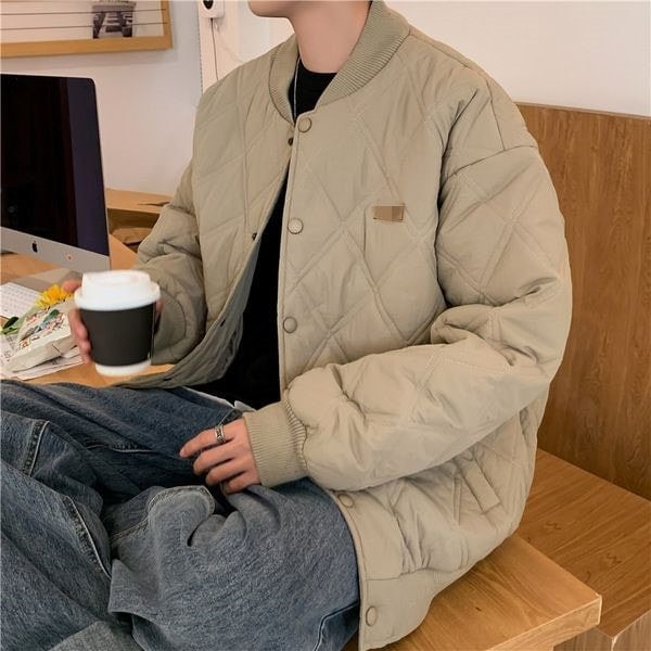 メンズ デザインセンス ゆったり 厚手 アウター 日系 ヴィンテージ 潮 百掛け シンプル 冬 ジャケット