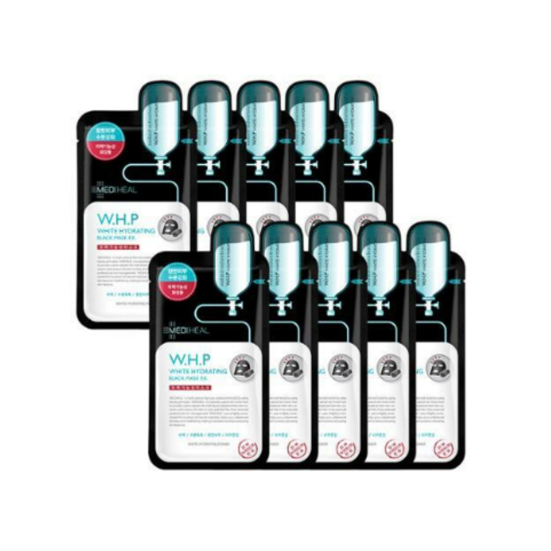 W.H.P 水分 ブラック マスク EX 10枚