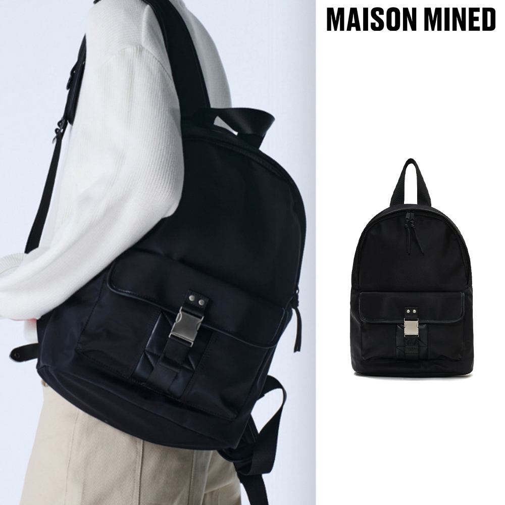 【MAISON MINED】 BUCKLE STRAP HOBO BACKPACK
