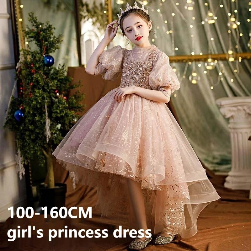 子供ドレス 女の子 ピアノ 発表会 レースドレス 子ども 誕生日会 ロングドレス ショートドレス 七五三 ジュニア キッズ ワンピース お姫様 プリンセスドレス 結婚式 プレゼント ワンピース 子供