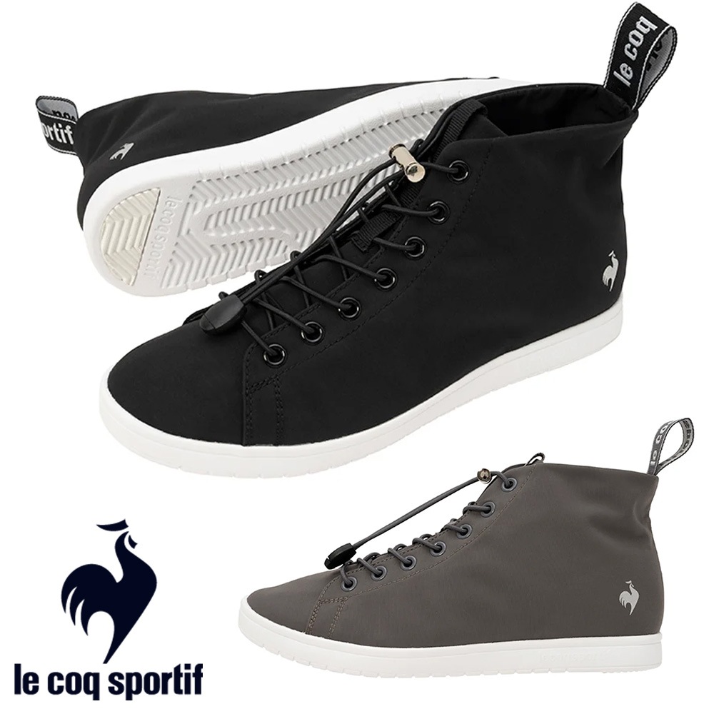 ルコックスポルティフ レインシューズ レディース LA アルマ MID lll T+R LU5SRS02LZ le coq sportif LA ALMA MID III T+R 防水 トラベル スニ