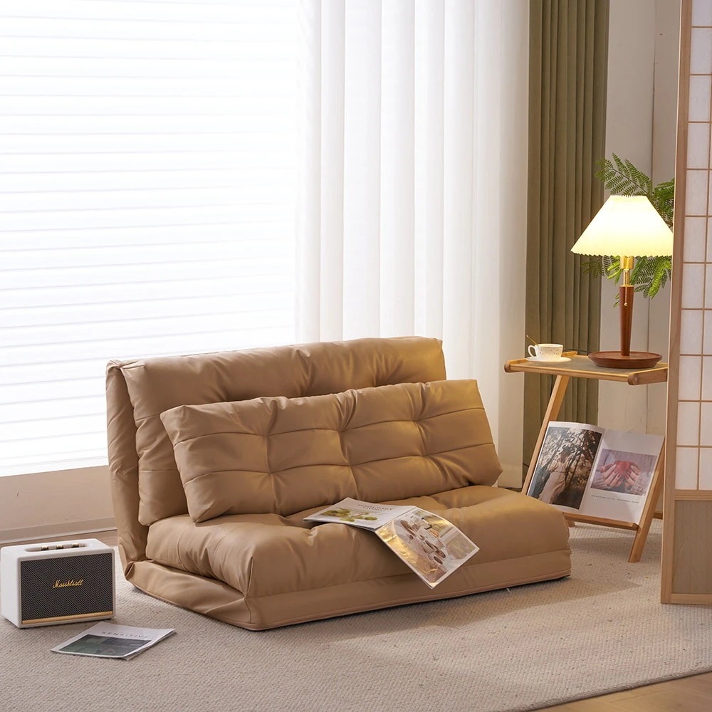 【国内即日発送】ソファーベッド ソファベッド ローソファー 2人掛け マルチに使える3WAY 幅108cm 6段階リクライニング クッション付き 座椅子 2人掛け ソファ 折りたたみ 折り畳み コンパ