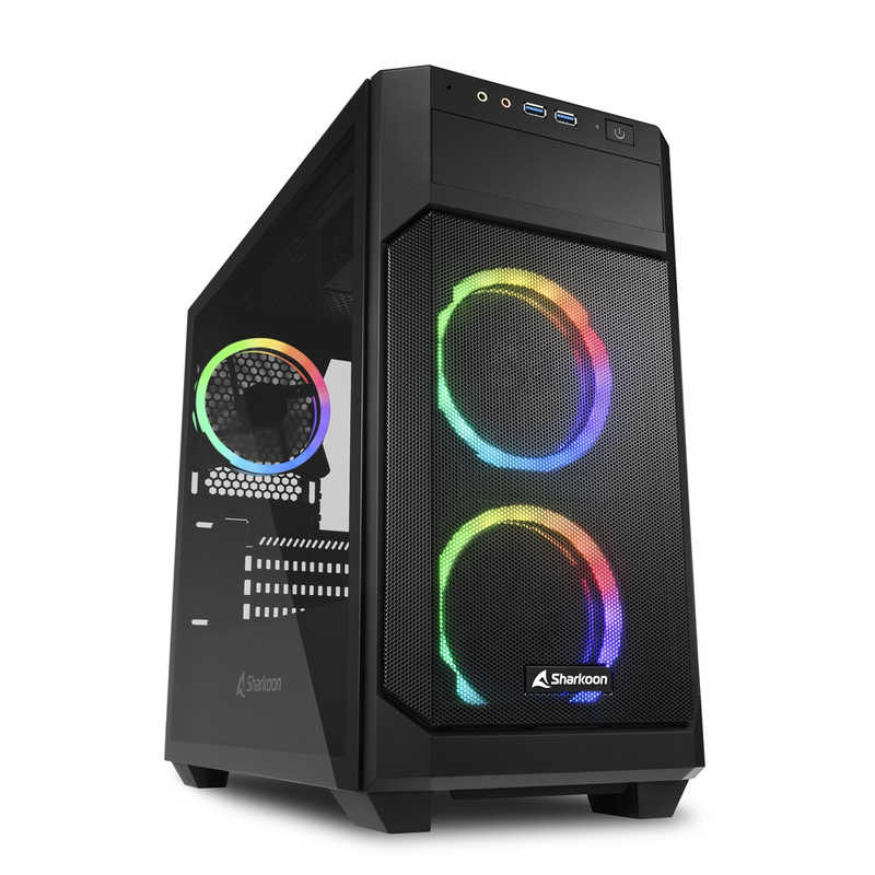 SHARKOON　PCケース V1000W RGB SHA-V1000W RGB ブラック　SHAV1000WRGB