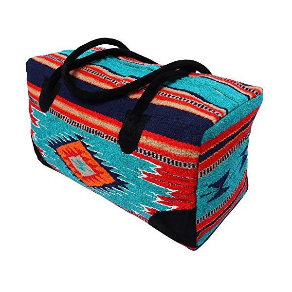 El Paso Designs Southwest Duffel Bag- Camino Real Native American and Mexican Style Jumbo Large Trav