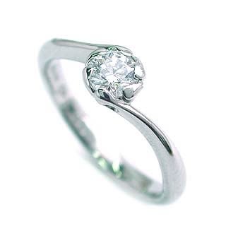 AneCan掲載 (Brand アニーベル) Pt ダイヤモンドデザインリング（婚約指輪エンゲージリング） ソリティア 一粒 楽ギフ_包装02P26Mar16