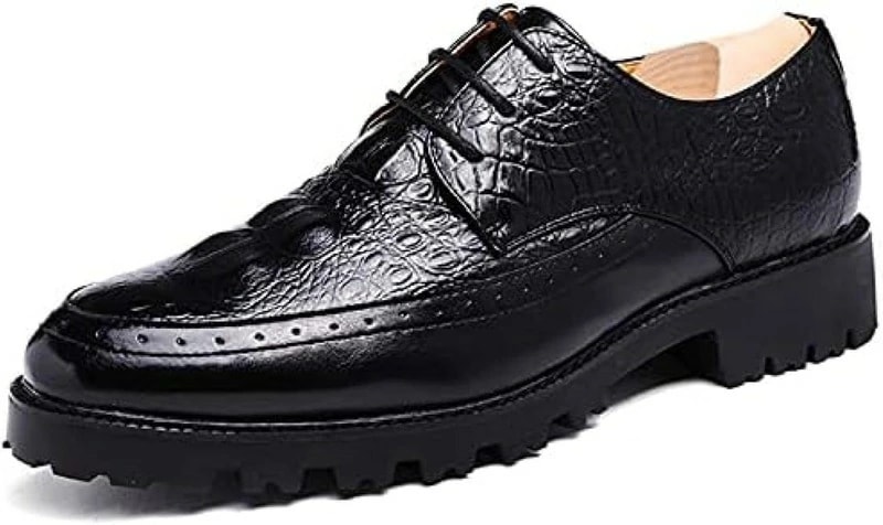 革靴 ビジネスシューズ メンズ 外羽根 3ホール エナメル 型押し Uチップ 幅広 3E 紳士靴 ドレスシューズ カジュアルシューズ 厚底 防滑 お洒落 防水 冠婚葬祭