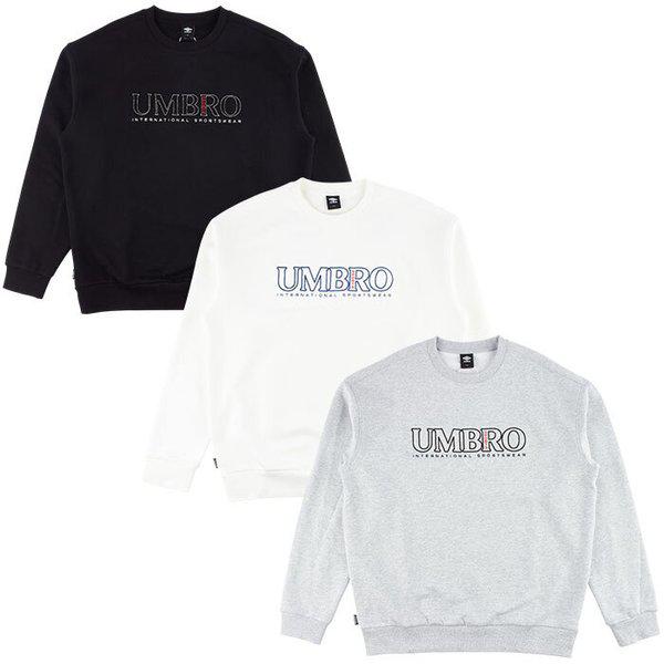 エッセンシャルプラス刺繡レタリングマンツーマンTシャツUQ121CFS16