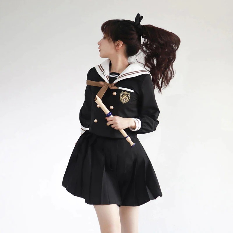 涼しく楽ちんセットアップ2024 韓国ファッションかわいい 制服 セーラー服 大学生風スーツ二点セット