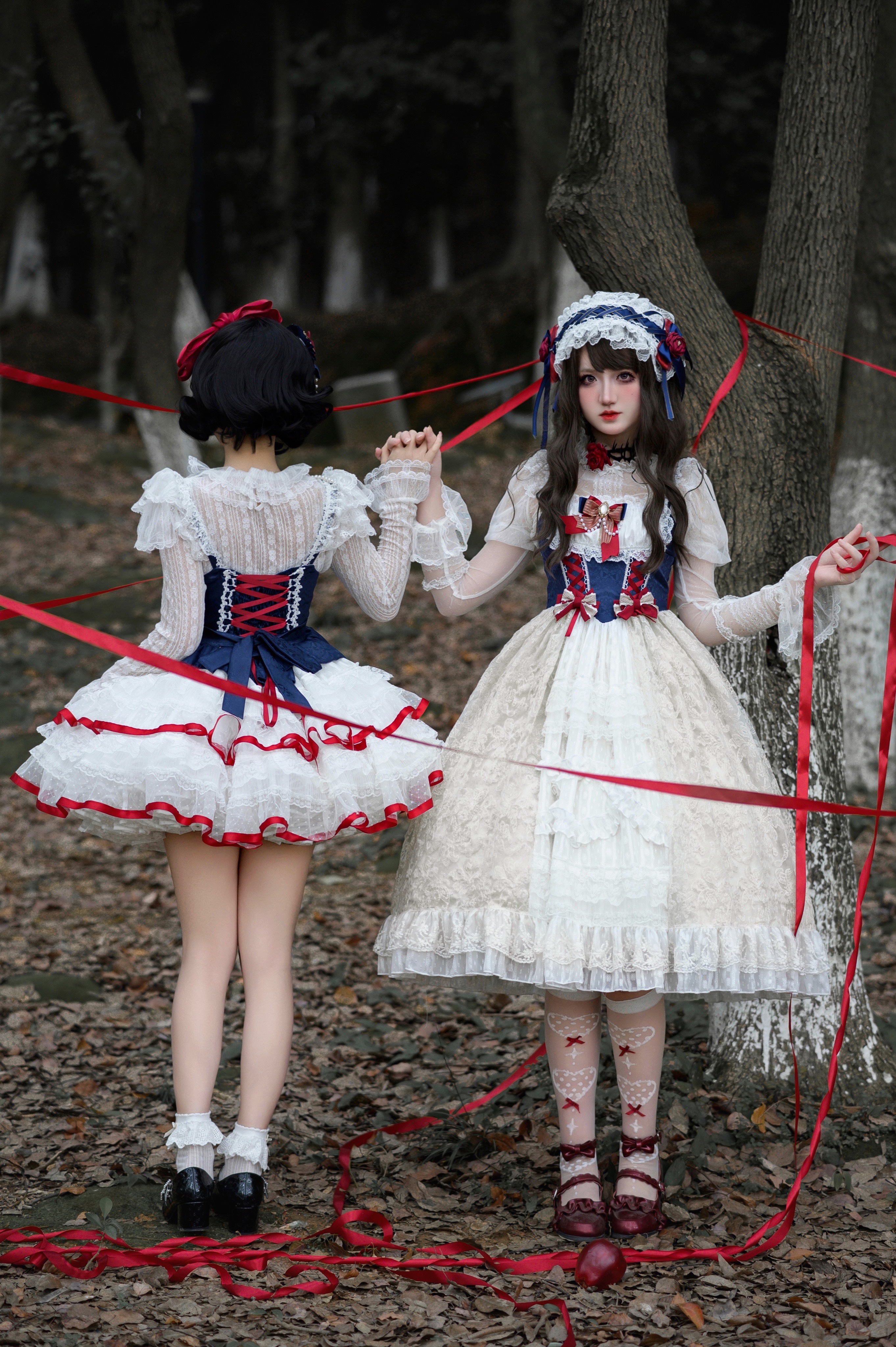 キャミソールワンピースロリータ 白雪姫Sugar Girl新製品ロリータドレス甘くてかわいいbai Xueji Jskサスペンダードレス秋