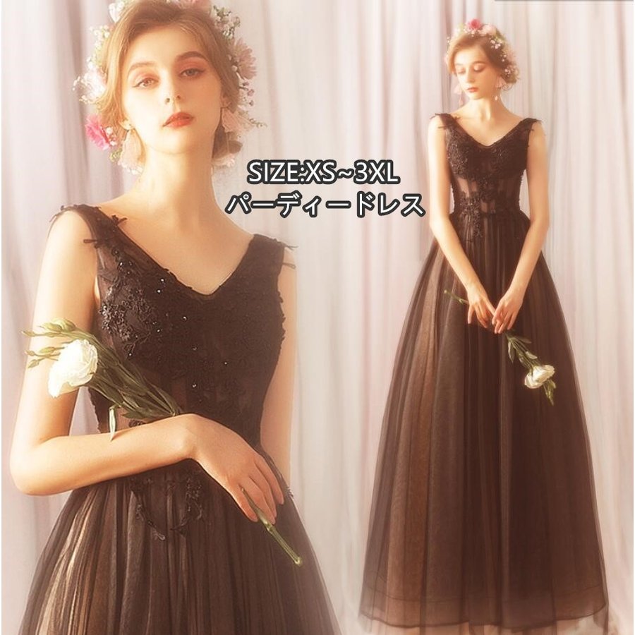 新作 ウエディングドレス パーティードレス Aラインワンピース ロング丈ドレス 演奏会 結婚式ドレス