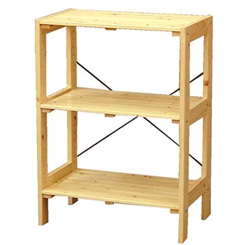 色：a)クリア サイズ：b)幅約60 アイリスオーヤマ(IRIS OHYAMA) ラック 木製 幅