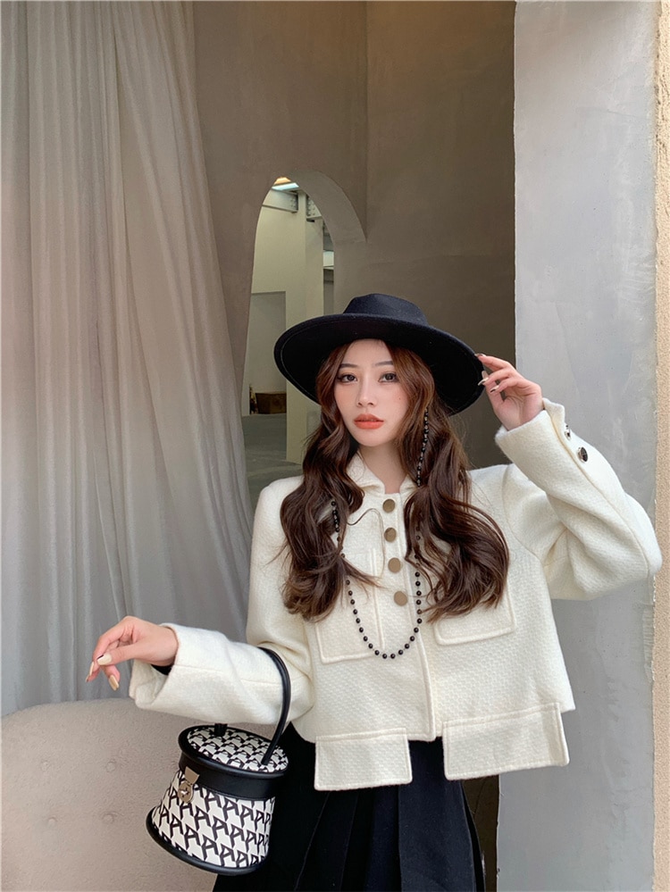 INSスタイル 2021 フレンチ 気質 イレギュラー チェスターコート オシャレその他 アウター