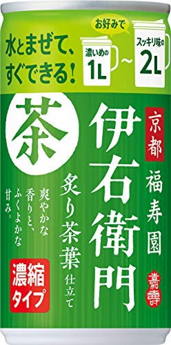 サントリー 緑茶 伊右衛門 炙り茶葉仕立て 濃縮タイプ 185g 30本