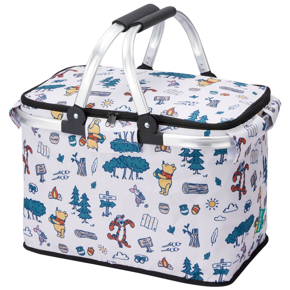 スケーター アルミハンドルバスケット プーさん／アウトドア BKA1 4973307610325