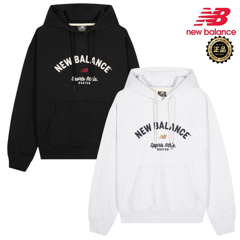 NBN0G11213 UNI NEW GREY Hoodie ユニセックス プルオーバー 裏毛 オーバーサイズ 秋冬 防寒 通勤通学 デイリー 人気 リラックス 重ね着 デニム ジーンズ ワイドパンツ