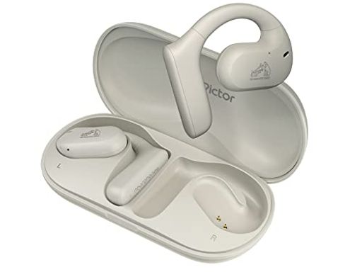 ケンウッド VICTOR HA-NP35T ワイヤレスイヤホン BLUETOOTH NEARPHONES 耳をふさがない ながら聴き テレワーク 耳掛け イヤーフック 最大17時間再生 ホワイト HA