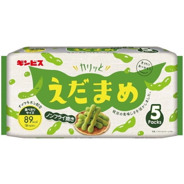 ギンビス カリッとえだまめ 18gx5P x12 メーカー直送 4,589円