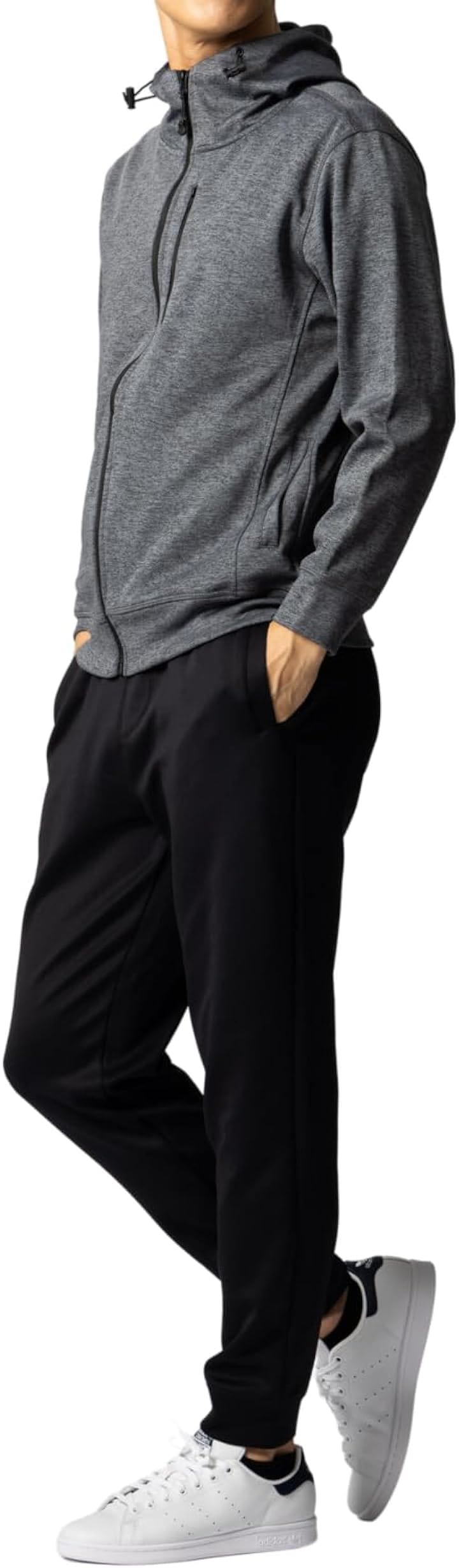 ジャージ メンズ 上下セット 長袖 おしゃれ セットアップ トレーニングウェア ランニングウェア スポーツ かっこいい ルームウェア 大きいサイズ カジュアル( ダークグレー, L)