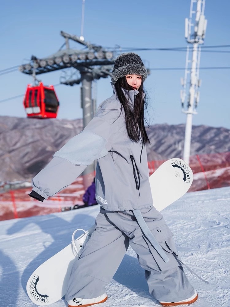 スノーボードウェア ジャケット パンツ 上下セット レディース メンズ 防水20000mm スキーウェア アウター パーカー ロングパンツ 男女兼用 韓国風 スノボウェア 防水 防寒防雪