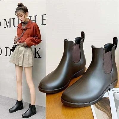 本日長靴 雨靴 黒 防水 防雪 おしゃれ 軽量 晴雨 サイドゴアブーツ 黒 防水 防雪 おしゃれ