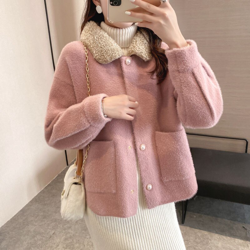 コート ミンクカシミアコート レディース 冬 新品 エコファーコートミンクカシミア コート ロング モコモコ 暖かいアウター 韓国風 5,395円