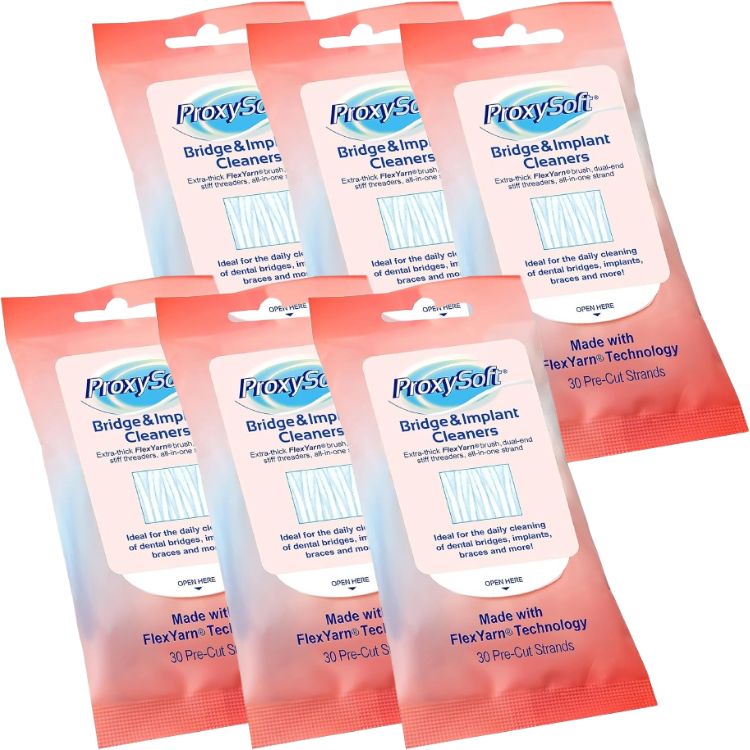 6個セット プロキシソフト フロス ブリッジ＆インプラントクリーナー 30本入 歯科専売品 6,062円