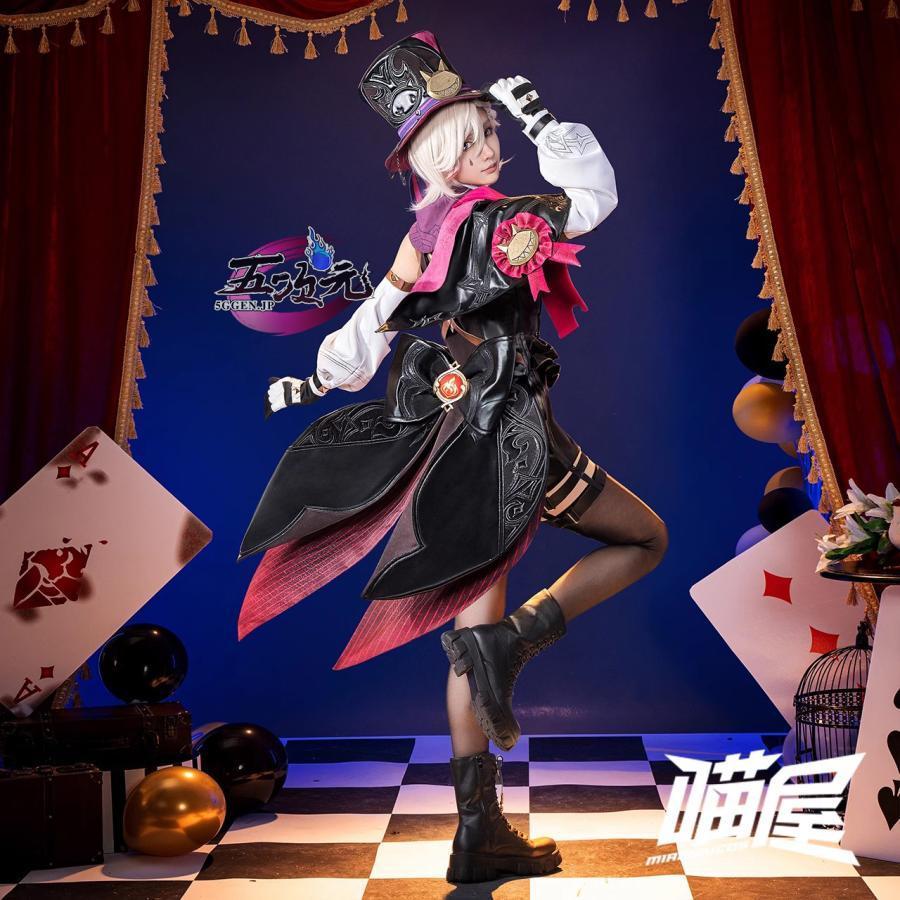 Catwushop　原神　コスプレ　リネ　双子　衣装　帽子込み　ウィッグ　鞋　トランプ