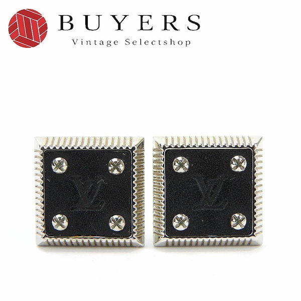 LOUIS VUITTON カフス ルイヴィトン カフス メタル ブラック×シルバー