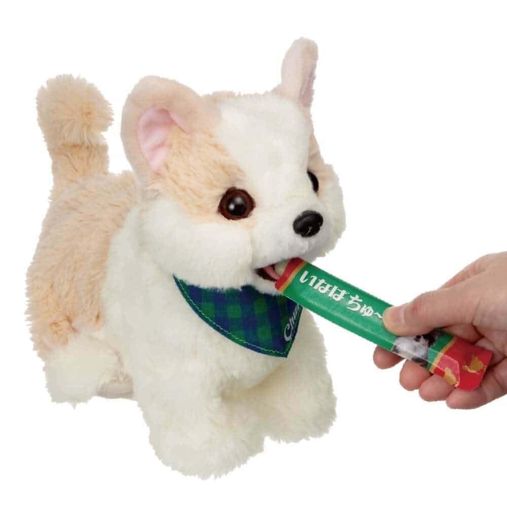 イワヤ(IWAYA) 電動 動物 猫 ぬいぐるみ お世話遊びもできる ちゅ～るあげるね！チワマルちゃん STマーク認証 3才以上 電池で動くぬいぐるみ 本物みたいなちゅーる付 CMソングメロディが流れ