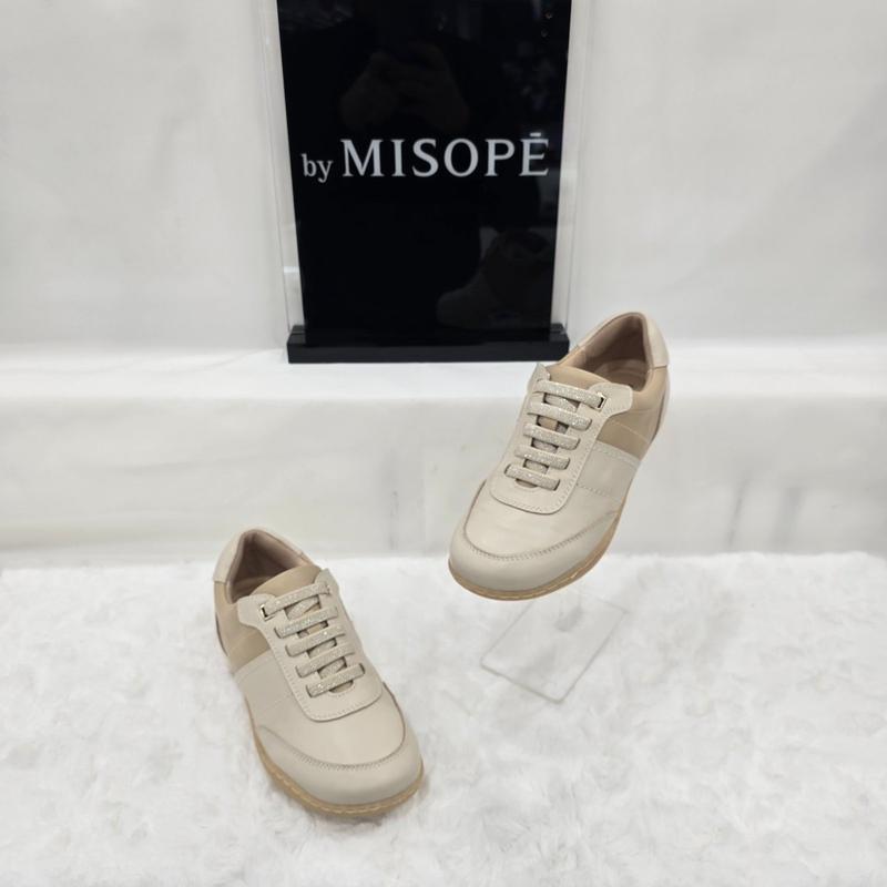By 女性スポーティシンプルスニーカー 112HT410FS001 IVORY 1 JJ