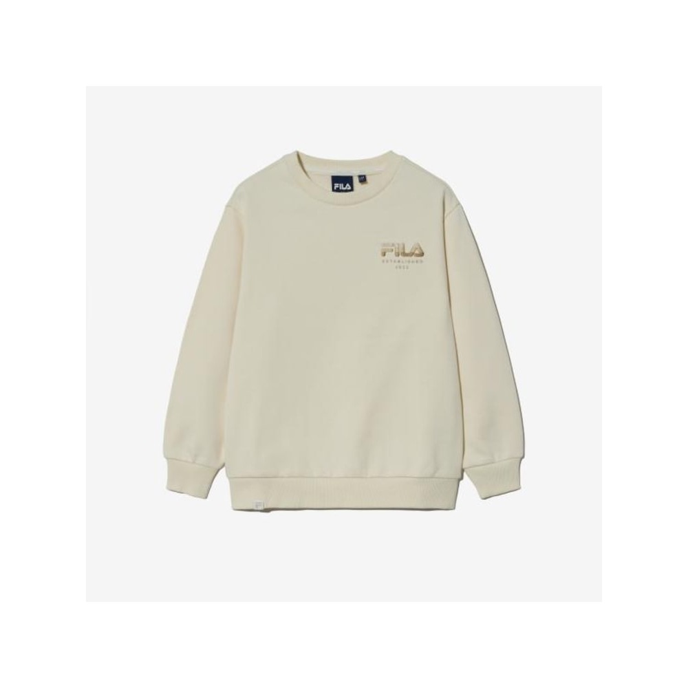 [FILA KIDS] ベーシック起毛スウェットシャツ (FK2POG4101X_IVY) Q0ZFK2POG4101XIVY