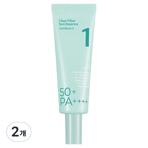 1番清楚真の澄んだ水膜線クリームSPF50+ PA++++, 50ml, 2個 保湿膜 感触柔らか