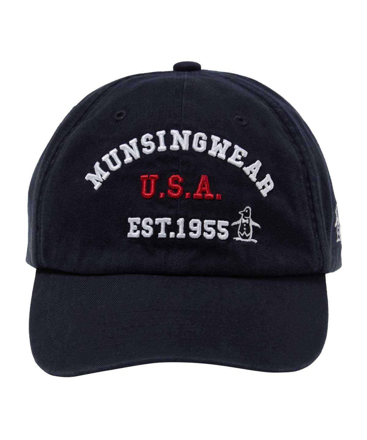 MUNSINGWEAR(マンシングウェア) キャップロゴデザイン 綿 サイズ調整可 カジュアル ゴルフ MG5FCP03Mメンズ