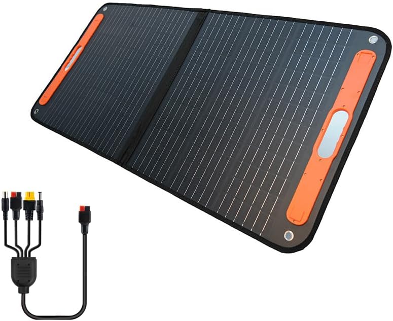 ソーラーパネル 100W 太陽光パネル 折りたたみ ソーラーチャージャー 高変換効率 単結晶ETFE素材 防水防塵 薄型 太陽光発電 ソーラー充電器 車用ソーラーパネル ポータブル電源に