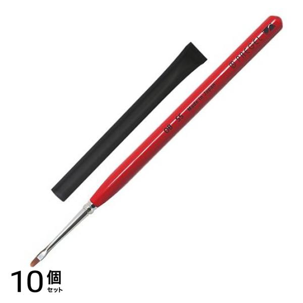 PREGEL SPIRIT(プリジェル スピリッツ) ネイルブラシ ミニ平筆 OB-SS 1本入 10個セット