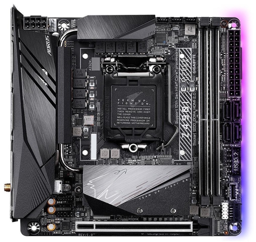 GIGABYTE Z490I AORUS ULTRA LGA 1200 Intel Z490 SATA 6Gb/s Mini ITX Intel Motherboard