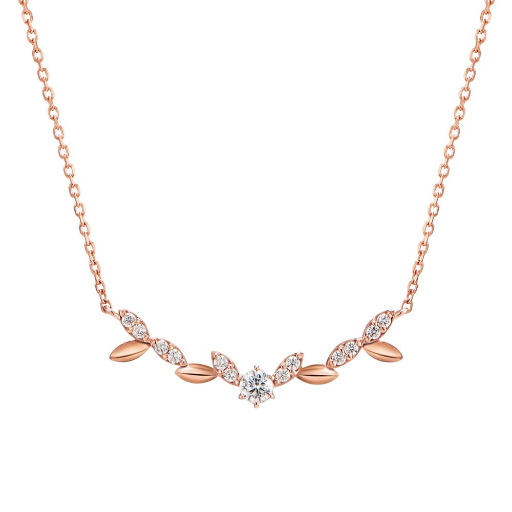 14K 18K ブリアン月桂樹のネックレス