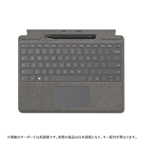 マイクロソフト スリムペン2付き Surface Pro Signature キーボード 日本語 8X6-00079 [プラチナ] 価格比較 -  価格.com