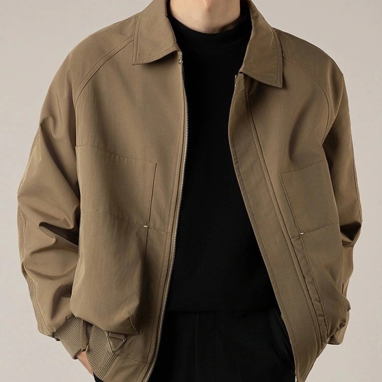 人气新作ジャケット緩い短いセクションラペルジャケットメンズ男子高生秋と冬のカジュアルなトップスジャケット