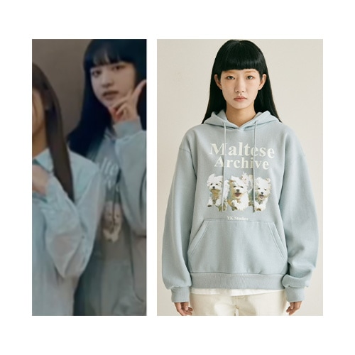 [アイブリス/クラビティ ジョンモ 着用] マルチーズ アーカイブ フード スカイブルー/人気ジュエリー 韓国人気ファッション かわいいアクセサリー