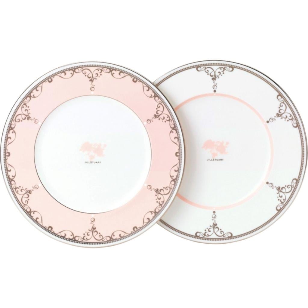 ジルスチュアート(JILL STUART) プレート 皿 セット 21cm 2柄セット 結婚祝い おしゃれ かわいい 日本製 ギフト箱入り 96559-23113