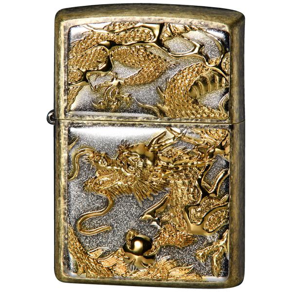 Z3D-DR SG 立体電鋳板 ブラスバレル 3D ドラゴン オイルライター