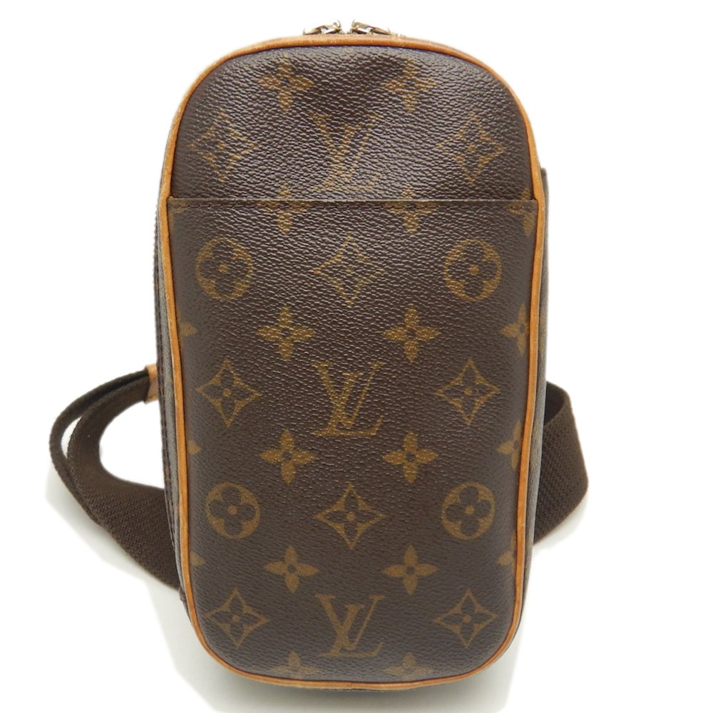 モノグラム ポシェットガンジュ M51870 ボディバッグ ブラウン/252619【中古】