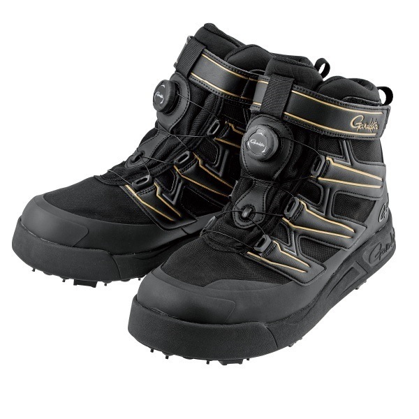 がまかつ GM4549 Gスペック スパイクシューズ ブラック/ゴールド LL