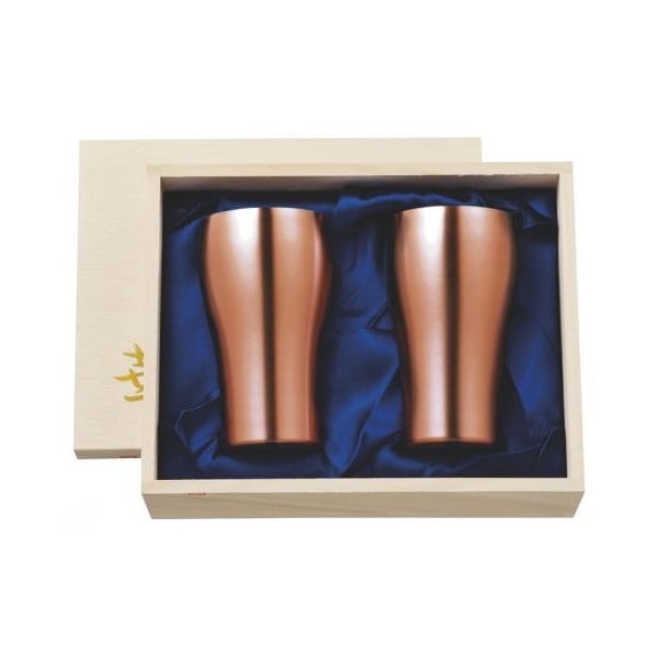 田辺金具 華 タンブラー 200ml 銅ミラー桐箱2ヶセット